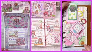 How to make & decorate Bullet Journal with washi tape and sticker tutorial. #bulletjournal #sticker