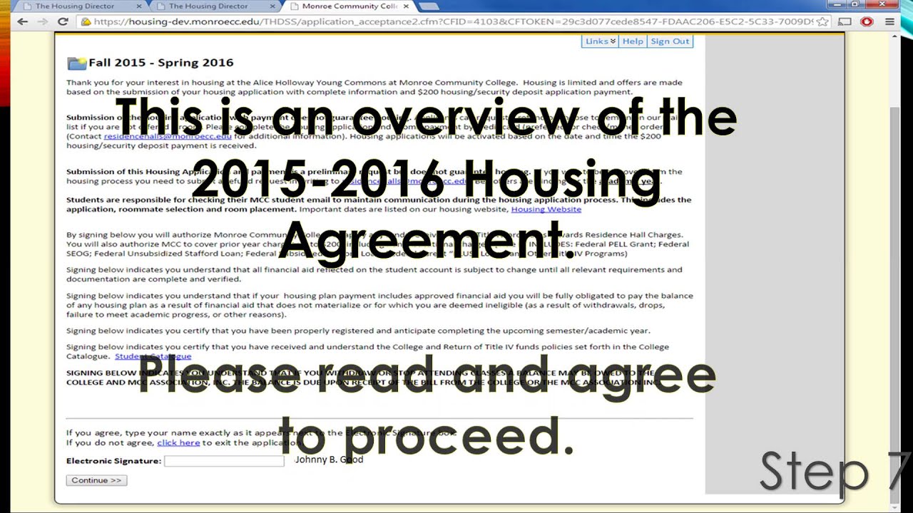 Housing Application 2016