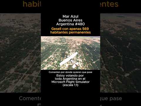 Mar Azul, Buenos Aires desde el Microsoft Flight Simulator #marazul #buenosaires #msfs #joaha45