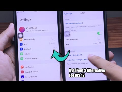 *NEW* A-Font BytaFont 3 Alternative For iOS 12 (Change Font FREE)