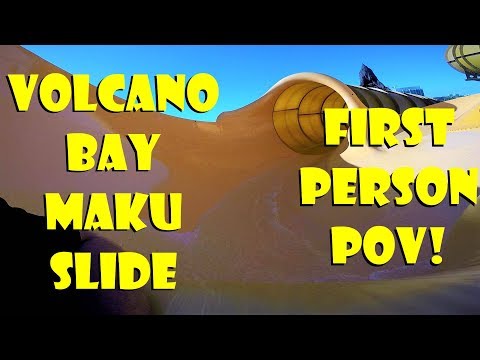 Volcano Bay Maku Round Raft Slide First Person POV In 4K Universal Orlando Resort!