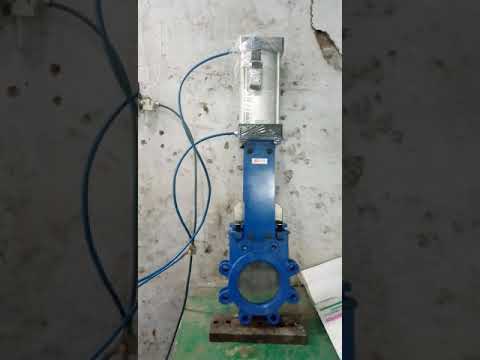 Pneumatic cylinder operated pulp knife gate valve, size: 2-2...