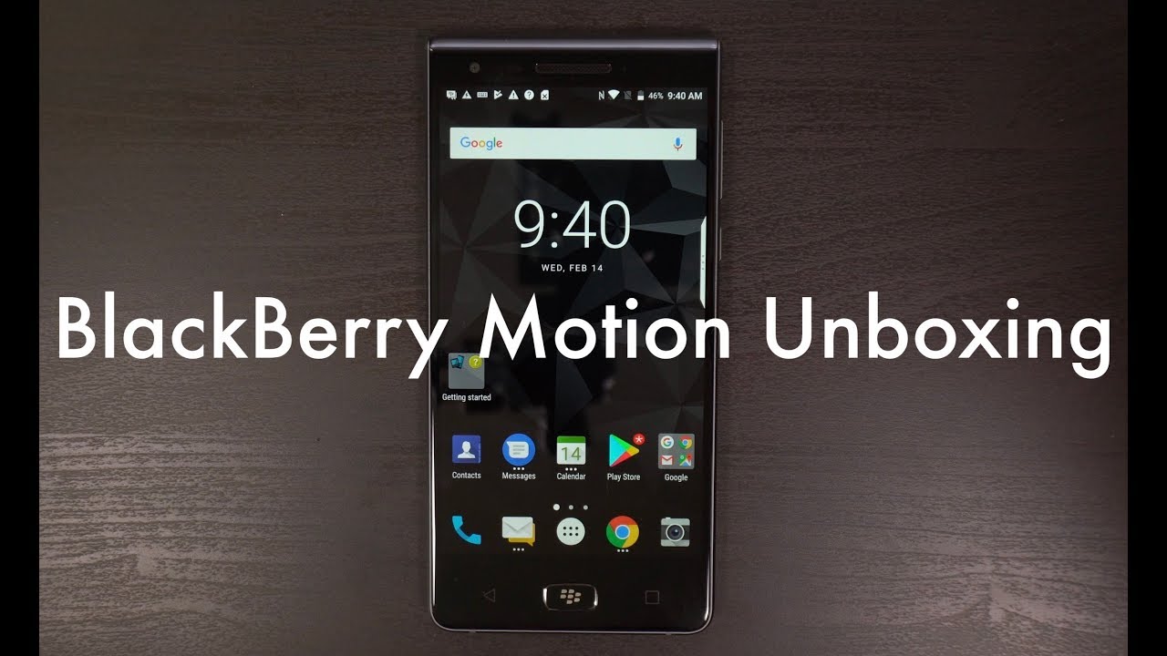 Unboxing the BlackBerry Motion