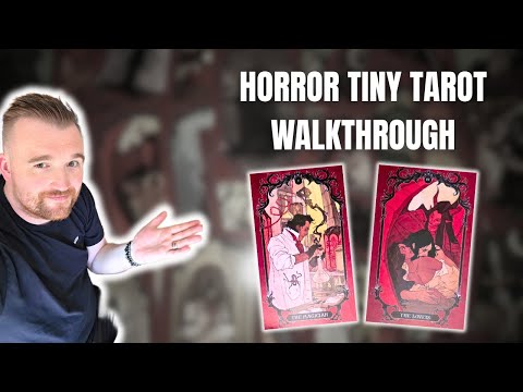 Horror Tiny Tarot Walkthrough 🩸 A Dark & Miniature Tarot Deck Review