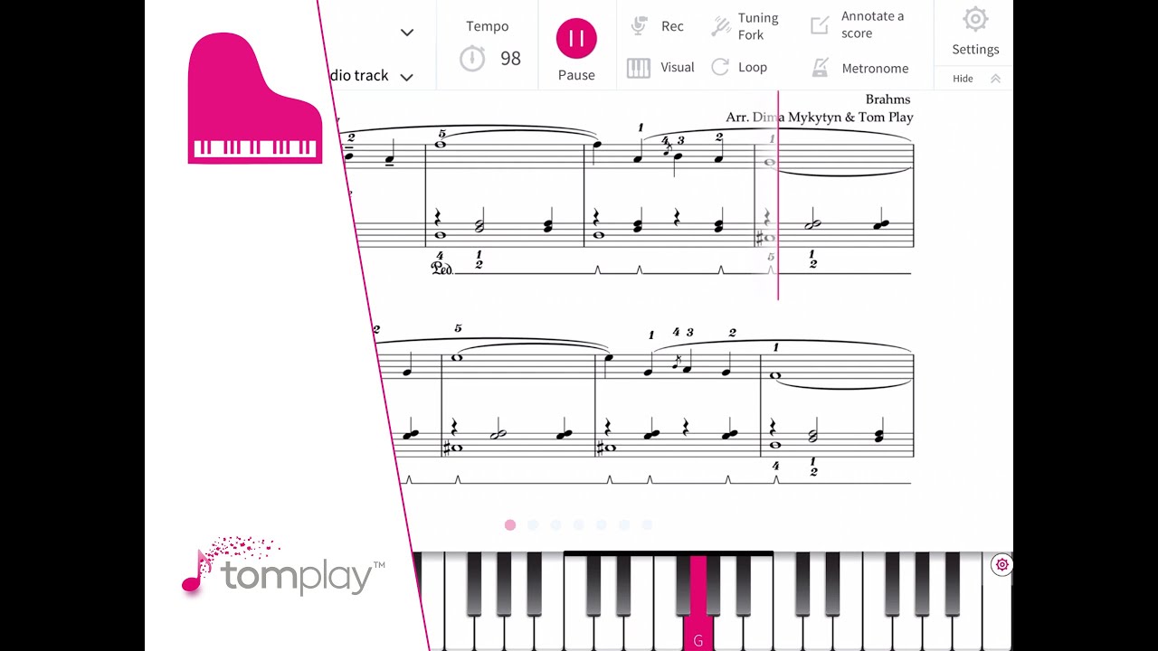 Brahms: Hungarian Dance No. 4 in F minor - Piano Sheet Music