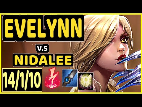 SELFMADE (EVELYNN) vs NIDALEE - 14/1/10 KDA JUNGLE CHALLENGER GAMEPLAY - EUW