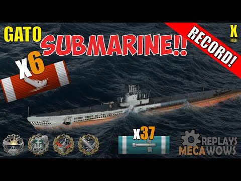 SUBMARINE Gato 6 Kills & 307k Damage | World of Warships Gameplay