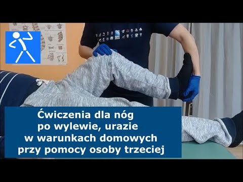 Udar mózgu | Ćwiczenia na niedowład nóg w łóżku | Poradnik dla rodziny | 🇵🇱 🇪🇺