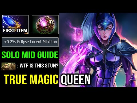 How to Solo Mid Luna in 7.32c - First Item Scepter 100% Annoying Eclipse Lucent Ministun Dota 2
