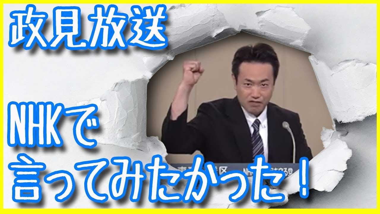 【NHKの政見放送】一番好きかも…ぶっちゃけNHKって既に壊れてる？【ＮＨＫから国民を守る党】