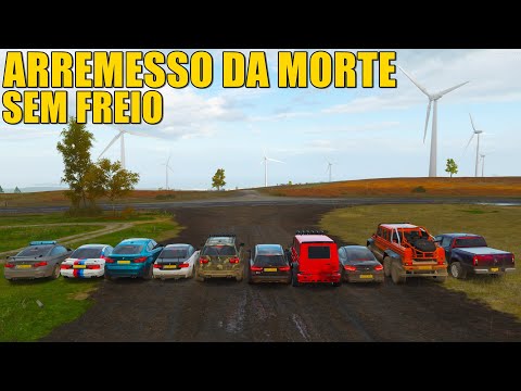 NADA MUDOU NO ARREMESSO DA MORTE SEM FREIO - BMW VS MERCEDES - FORZA HORIZON 4 COM OS AMIGOS
