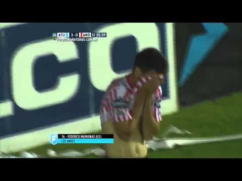 Gol de Markunas en contra. Atl. Tucumán 4 - Los Andes 0. Fecha 41. Primera B Nacional 2015. FPT.