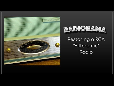 refurbishing a weird RCA "Filteramic" radio