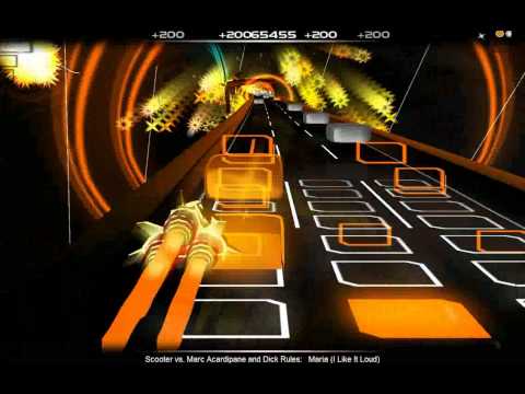 Scooter vs. Marc Acardipane and Dick Rules - Maria (I Like It Loud) (Club Mix) - Audiosurf