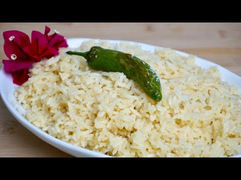 Arroz hecho con agua FLOR DE BUGAMBILIA! Queda sueltito, no se pega ni se apelmaza.