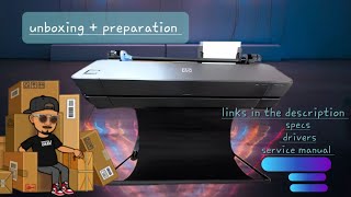 HP DesignJet T630 36-in series | unboxing + preparation