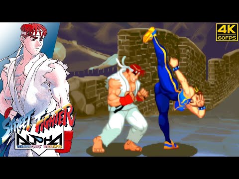 Street Fighter Alpha - Ryu (Arcade / 1995) 4K 60FPS