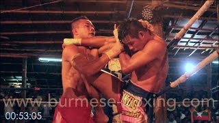 preview picture of video 'Lethwei Burmese Boxing [HD] - Soe Lin Oo vs. Jingreedtong (2): Myanmar Letwhay vs. Muay Thai 02/2015'