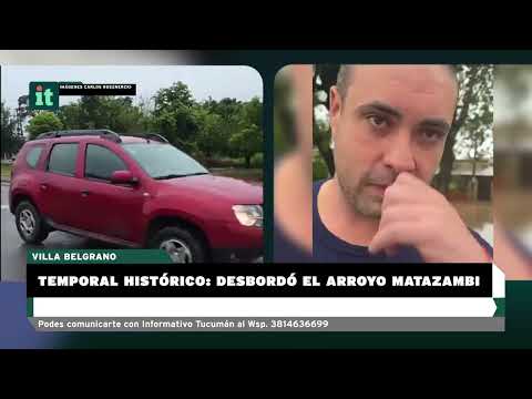 Inundaciones en el sur de Tucumán. Villa Alberdi y El Mollar sufrieron los desbordes de los ríos 