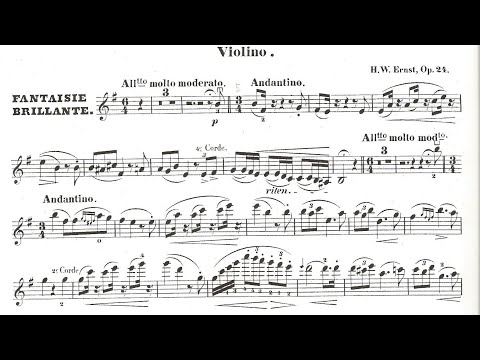 Fantasie brilliante sur 'Le Prophète', Op.24 By Heinrich Wilhelm Ernst (with Score)
