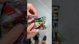 Opening a pokemon pack in front of pokemon center Nagoya #pokemonchannel #pokemoncards #cyberpunk