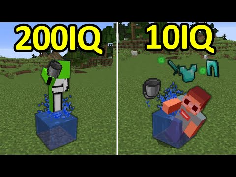 200IQ vs 10IQ Minecraft Plays #4