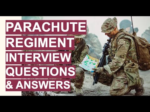 Preguntas y respuestas de la entrevista del Regimiento de Paracaidistas (Cómo unirse al Regimient...