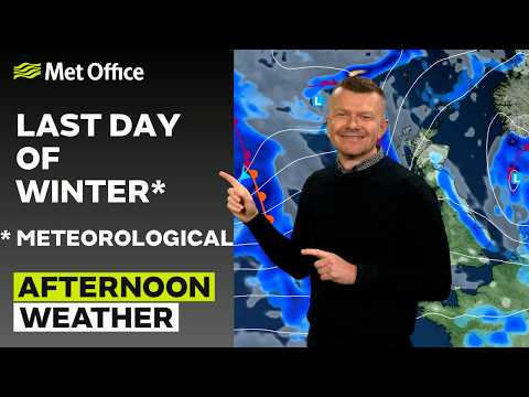 28/02/2026 - Showers and sunny spells - Afternoon Weather Forecast UK – Met Office Weather