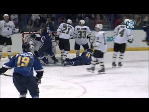 Ryan Reaves backhand tip in goal 2-0 April 19 2013 Dallas Stars vs St. Louis Blues NHL Hockey