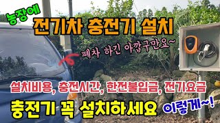 전기차충전기설치 전기차충전기 설치비용, 충전시간, 한전불입금, 전기요금, 폐차보조금 포터일렉트릭