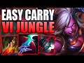 HOW TO EASILY CARRY WITH VI JUNGLE FOR BEGINNERS! - Best Build/Runes S+ Guide - League of Legends