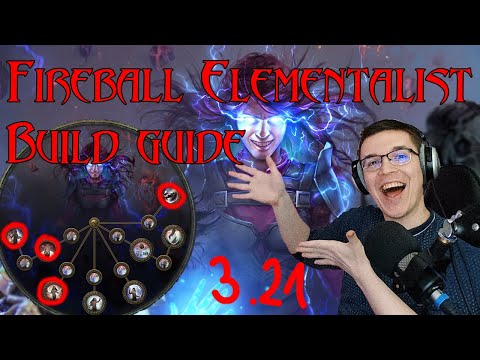 This IS a build guide video. Fireball Elementalist Build Guide PoE Crucible 3.21