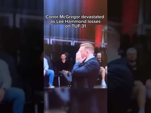 🚨 SPOILER: Conor McGregor devastated as Lee Hammond losses on TUF 31 💔 (via TW/giscorrectie)