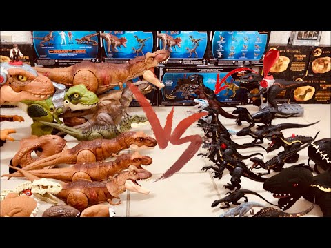 T REX VS INDORAPTOR!! NUEVO INDORAPTOR CUSTOM SORPRESA!! NUEVAS FIGURAS DE T REX!! JURASSIC WORLD!!