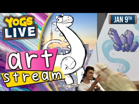 YOG-ART-STUDIOS! - The Art Stream w/ Leo, Nina & Joe! - 09/01/20