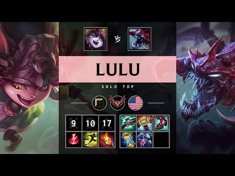 Lulu Top vs Cho'Gath - NA Grandmaster Patch 25.12