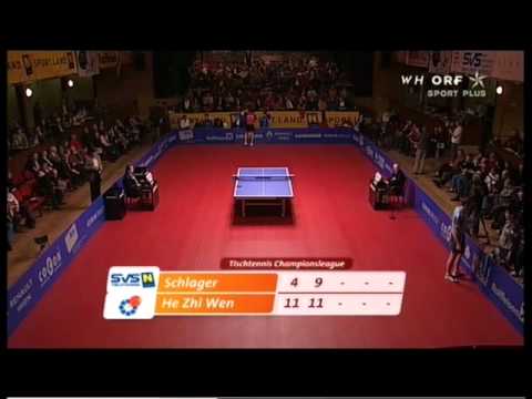 Werner Schlager (SVS NÖ) vs He Zhi Wen (Caja Granada)