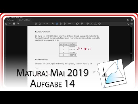 Matura 2019 Mai: Aufgabe 14 - Kapitalwachstum | Mathe EasyGoing