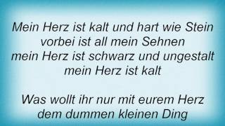 Subway To Sally - Kaltes Herz Lyrics