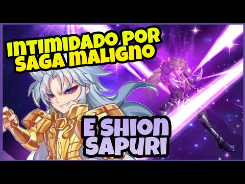 Intimidado por Saga Maligno e Shion de Áries De Sapuri - Saint Seiya Awakening