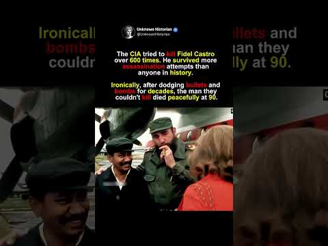 Fidel Castro Escaped Death 600 Times #shorts