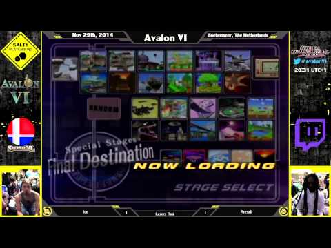 Avalon VI - Ice (Fox) Vs. Amsah (Sheik) - SSBM Singles Losers Final