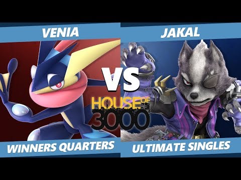 Smash Ultimate Tournament - Venia (Greninja) Vs. Jakal (Wolf) SSBU Xeno 166 Winners Quarters