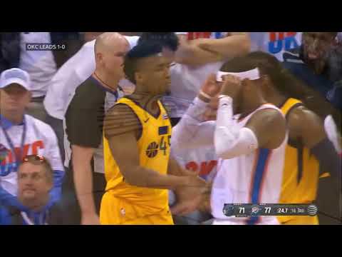Donovan Mitchell Full Game 2 Highlights Jazz Vs Thunder 2018 Playoffs   28 Points, Roty 13