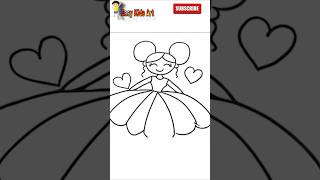 cute girl drawing #viralshort #trending #youtubeshorts #tiktok #drawingforkids #foryou #easydrawing