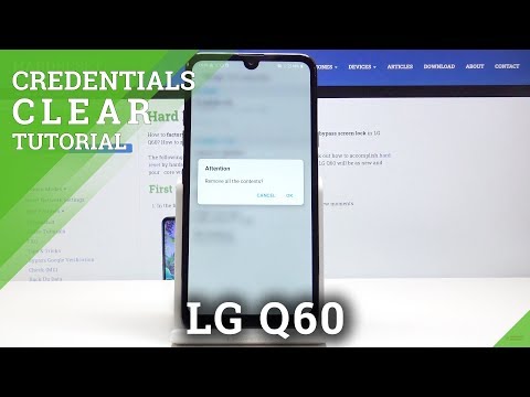 Clear Credentials in LG Q60 – Remove Trusted Certificates