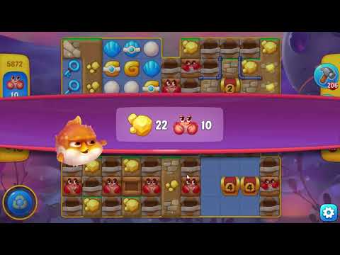 Fishdom 5872 Hard Level - 15 moves - NO BooSTERS