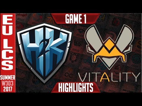 H2K vs Vitality Highlights Game 1 | EU LCS Week 3 Summer 2017 | H2K vs VIT G1