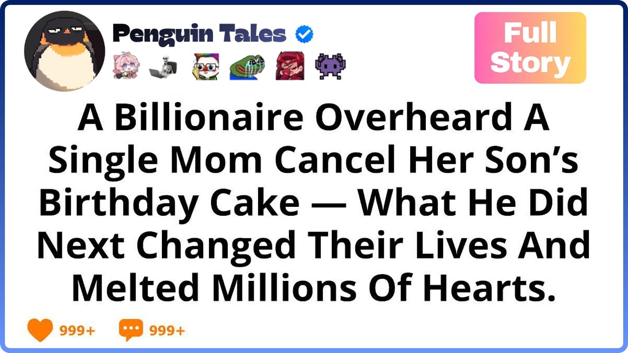 A Billionaire Overheard A Single Mom Cancel Her Son’s Birthday Cake — What He Did Next Changed Their