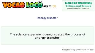 Video thumbnail for energy transfer
